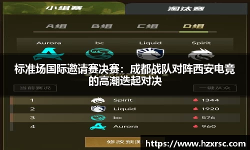 标准场国际邀请赛决赛：成都战队对阵西安电竞的高潮迭起对决