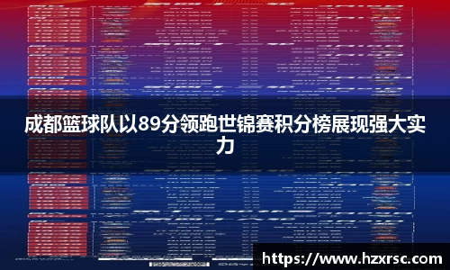 成都篮球队以89分领跑世锦赛积分榜展现强大实力
